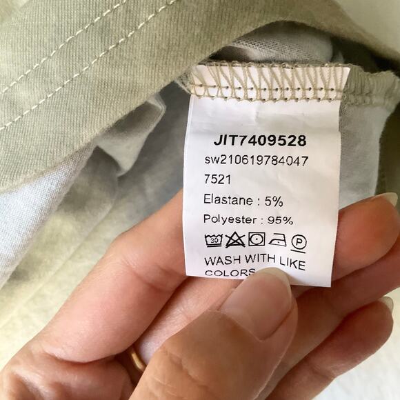 SHEIN Women’s 3/4 Sleeve Screw -neck Stretchy Blouse size XL, Floral Green - Picture 5 of 6